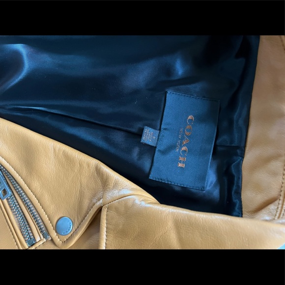 Brand New! Coach! Moto Jacket, Leather Jacket! - Picture 9 of 10